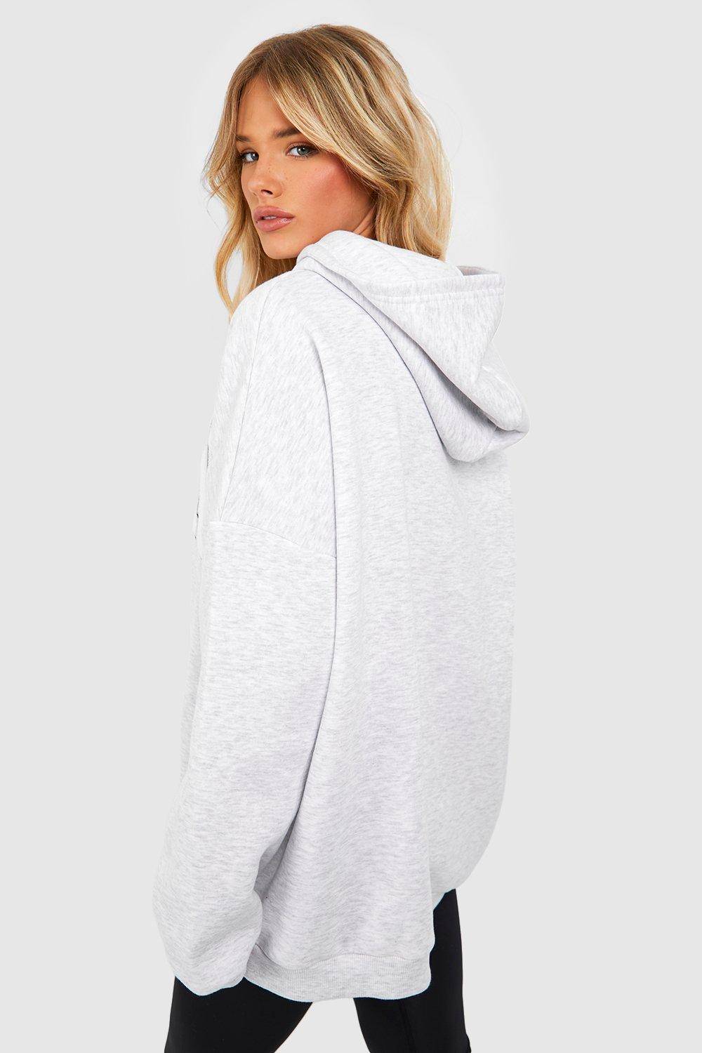Boohoo grey hoodie hotsell